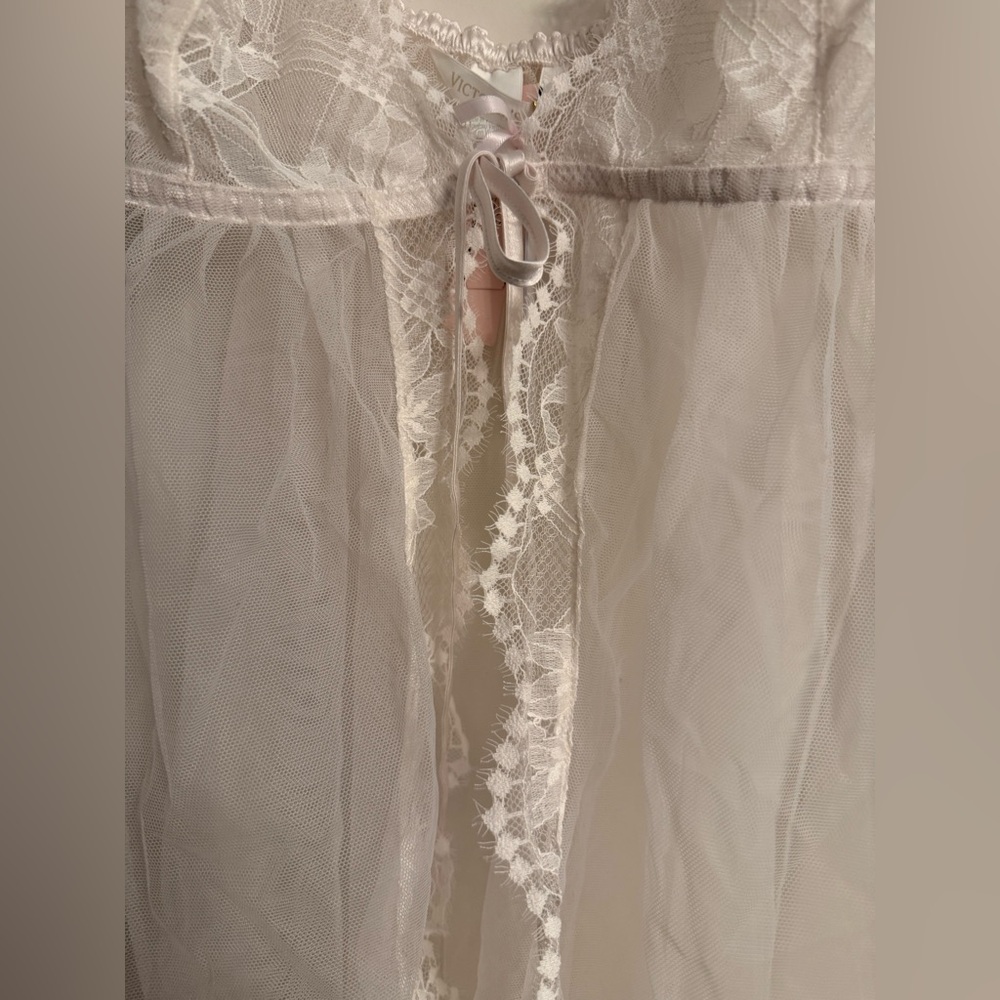 Victoria's Secret White Lace Chemise Sleepwear New XL - Picture 6 of 10